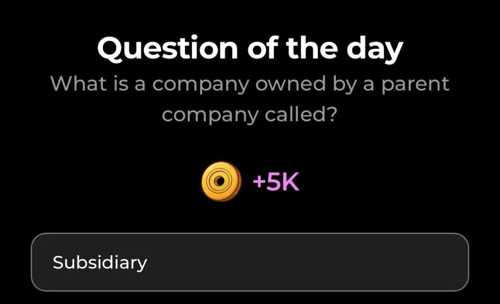 Dropee Question of the Day 1 March 2026