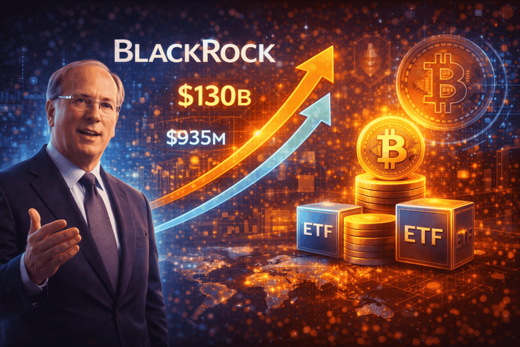 Larry Fink Says BlackRock Saw “Strongest Start to the Year” With $130B Inflows, $935M Into Crypto ETFs