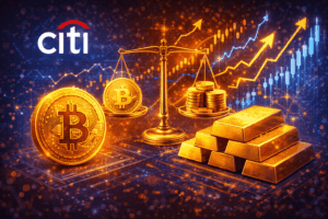Citi Study Finds Bitcoin and Gold Combination Boosted Returns Without Increasing Risk