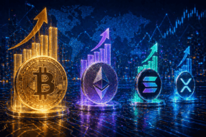 Crypto ETF Flows Surge: Bitcoin Leads with $823.7M as ETH, SOL, and XRP Also Record Weekly Inflows