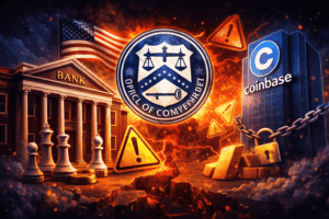 U.S. Community Banks Oppose OCC Approval of Coinbase Trust Charter, Citing Regulatory Risks