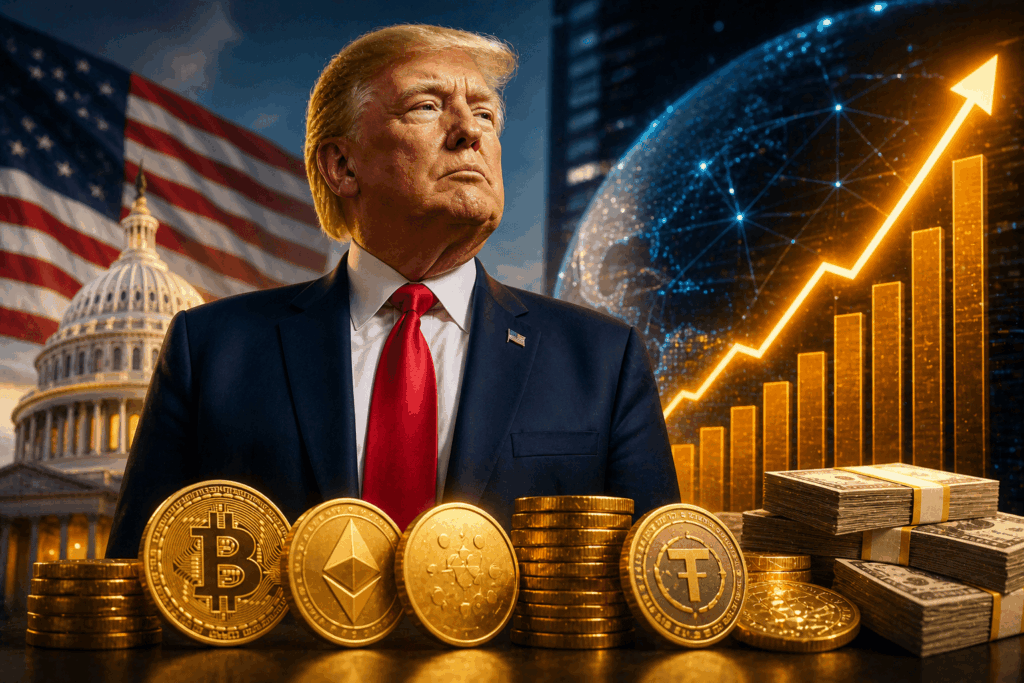 Crypto Gains Account for Nearly One-Third of Donald Trump’s Net Worth, Surging Over 280% Since Taking Office
