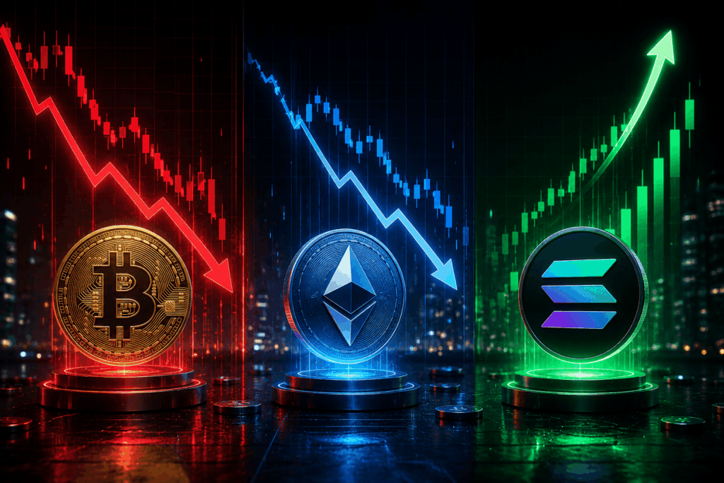 Bitcoin and Ethereum Spot ETFs Record Major Outflows While Solana ETFs See Fresh Inflows