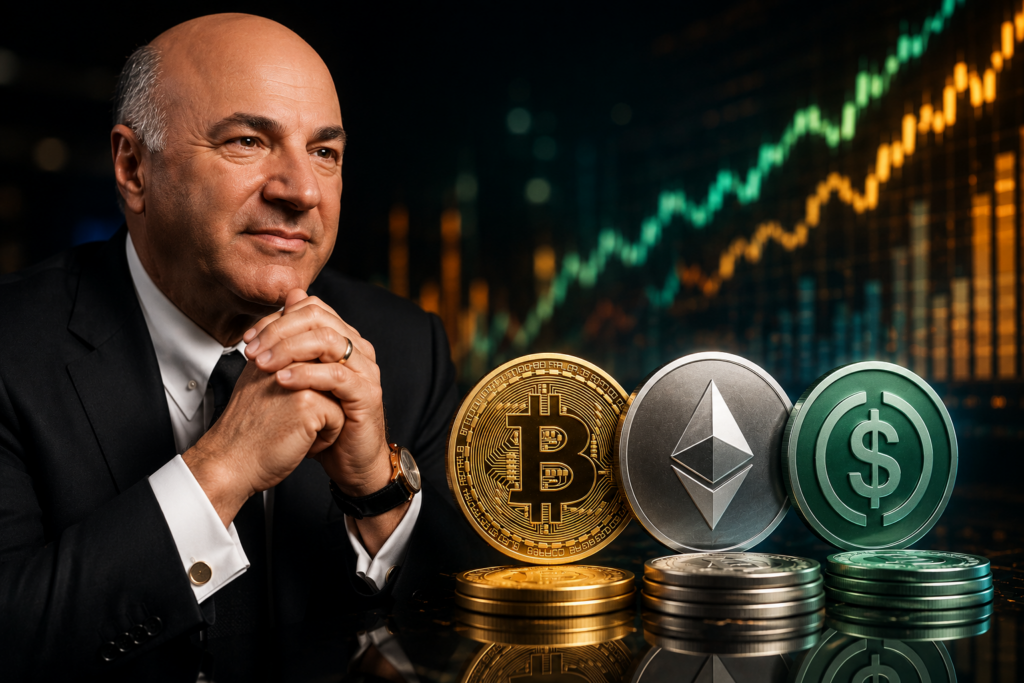 Kevin O'Leary Says He Only Holds Bitcoin, Ethereum, and Stablecoins