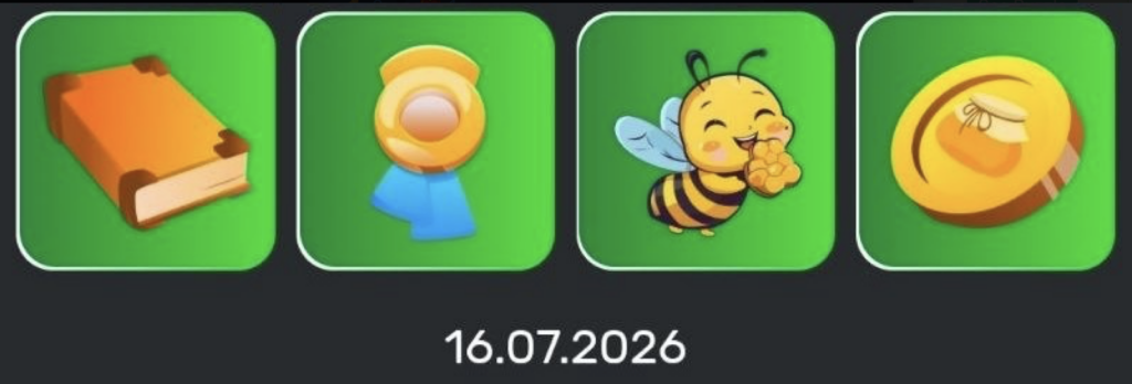 Bee Harvest Daily Combo 16 July 2026