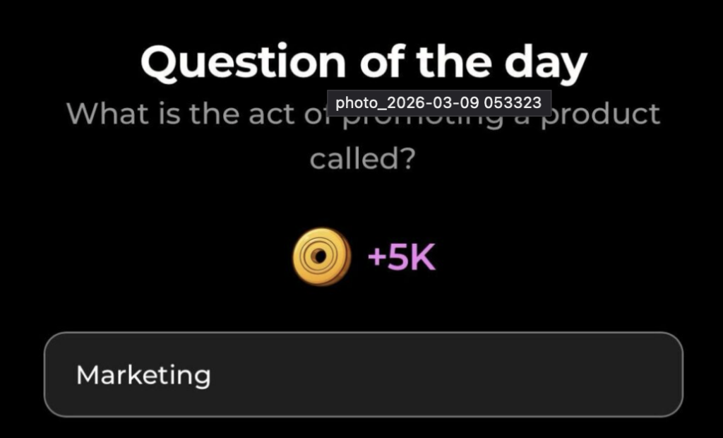 Dropee Question of the Day 5 September 2026