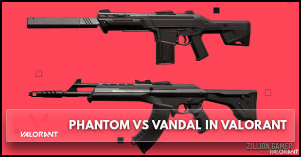 Vandal vs Phantom Valorant guide covering damage, range, recoil, spray control, smoke fights, and the current competitive rifle meta