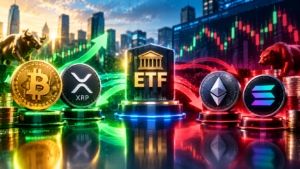 ETF Crypto Flows Bullish Inflows Bearish Outflows – QuikNotes Bitcoin and XRP Spot ETFs Attract Inflows as Ethereum and Solana Funds See Outflows