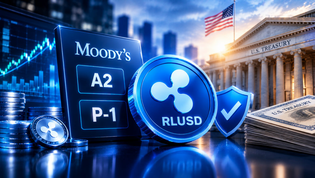 Moody's Assigns Ripple's RLUSD Stablecoin A2 and P-1 Ratings, Citing Treasury-Backed Reserves